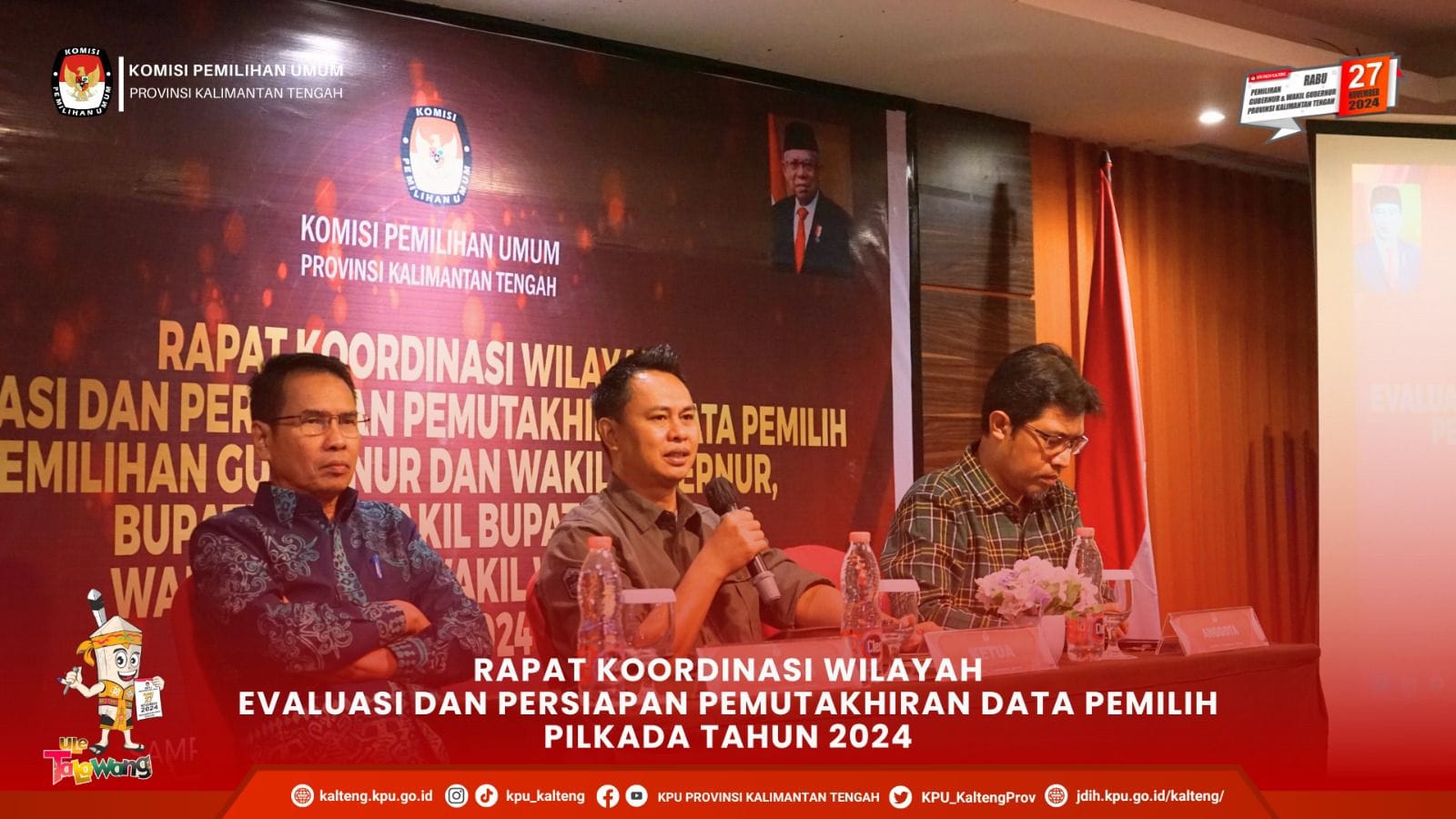 Rapat Koordinasi Wilayah Evaluasi dan Persiapan Pemutakhiran Data Pemilih Pilkada Tahun 2024