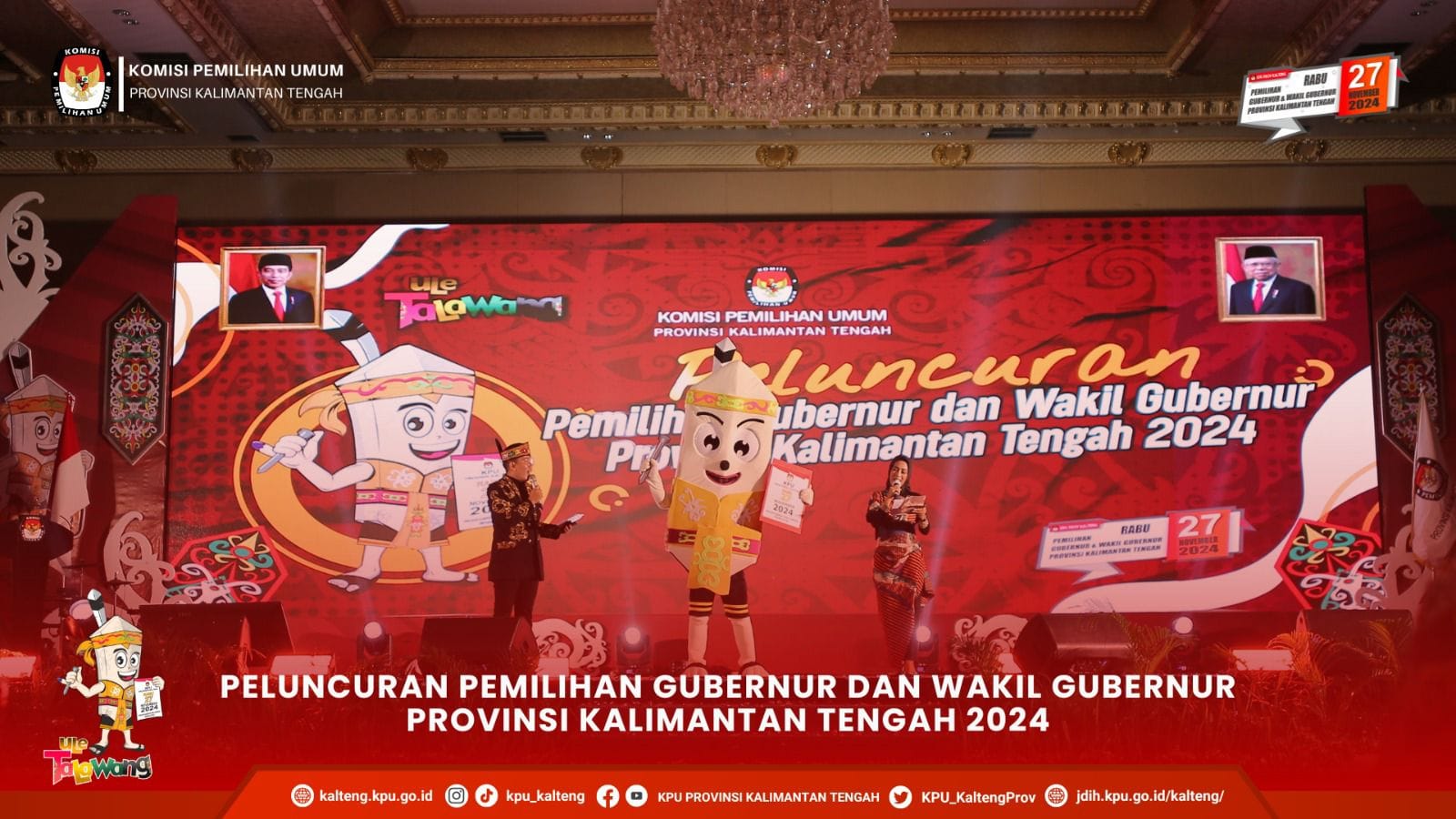 Peluncuran tahapan Pemilihan Gubernur dan Wakil Gubernur Provinsi Kalimantan Tengah Tahun 2024