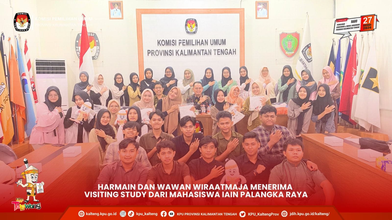 Visiting Study dari mahasiswa Institut Agama Islam Negeri (IAIN) Palangka Raya