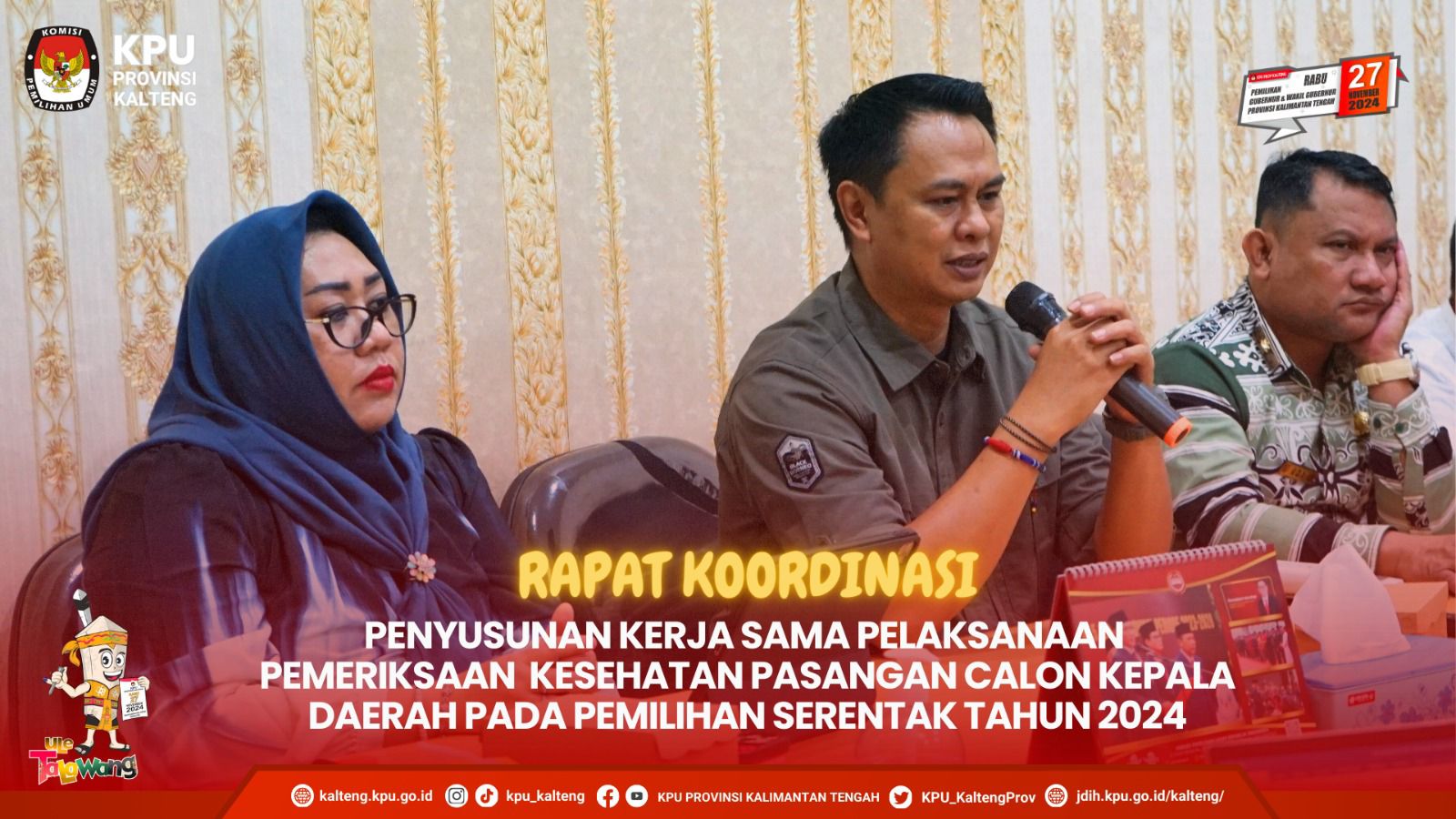 Rakor Penyusunan PKS Pelaksanaan Rikkes Pasangan Calon Kepala Daerah pada Pemilihan Serentak 2024