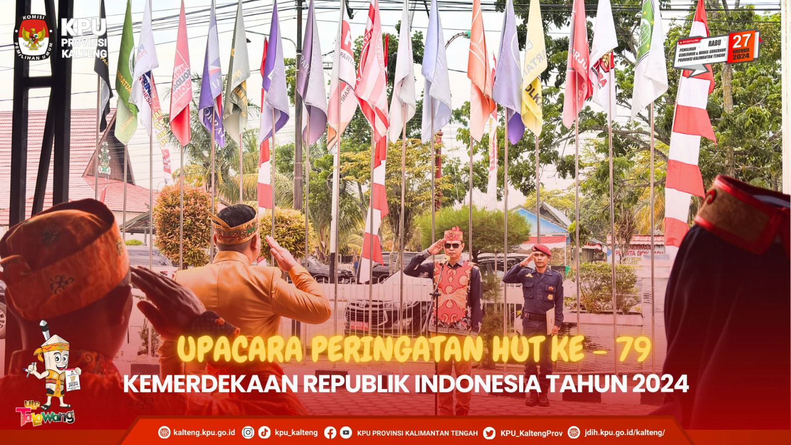 Upacara Peringatan Hari Ulang Tahun ke - 79 Kemerdekaan Republik Indonesia Tahun 2024