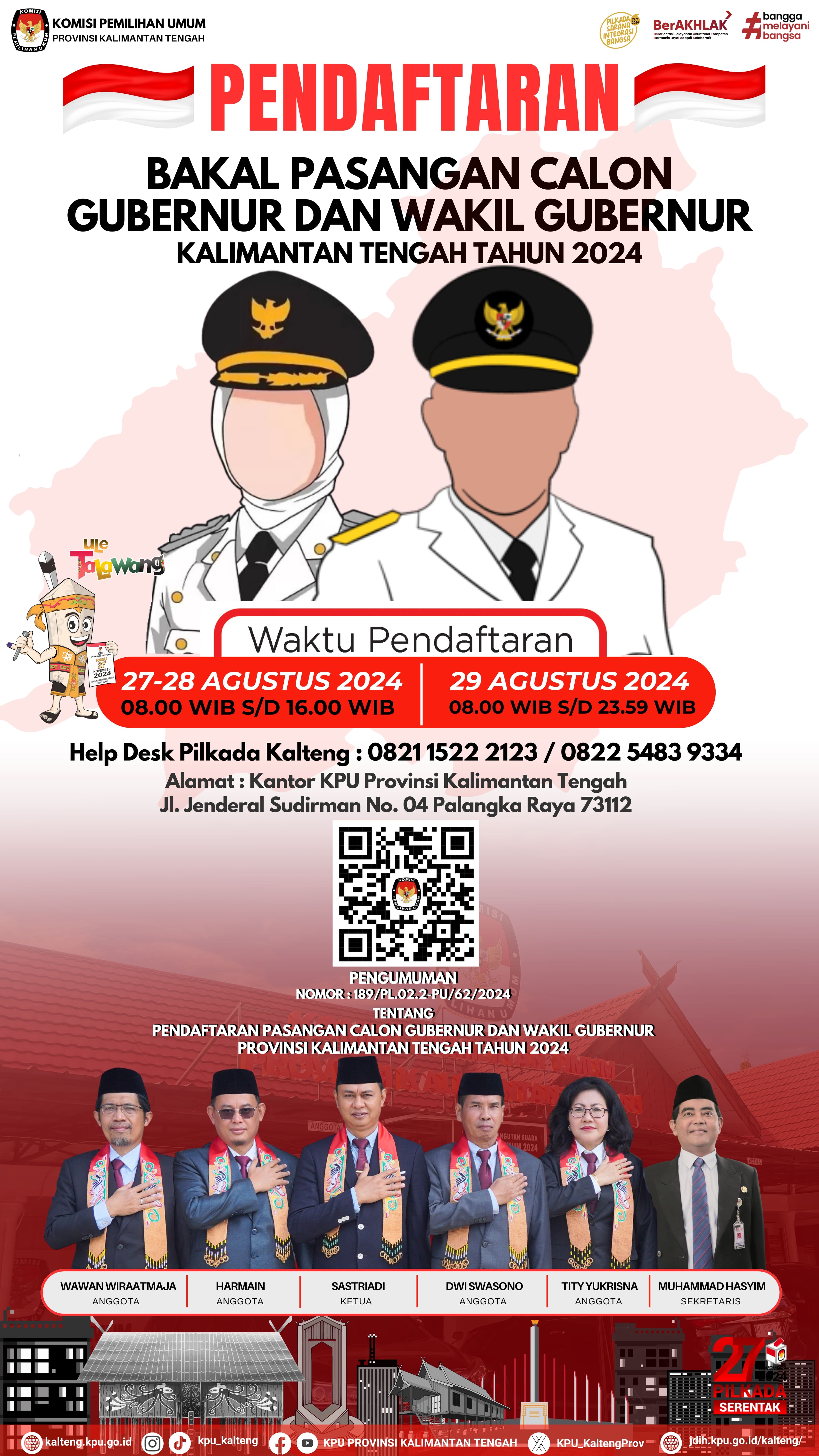 Pengumuman Pendaftaran Paslon