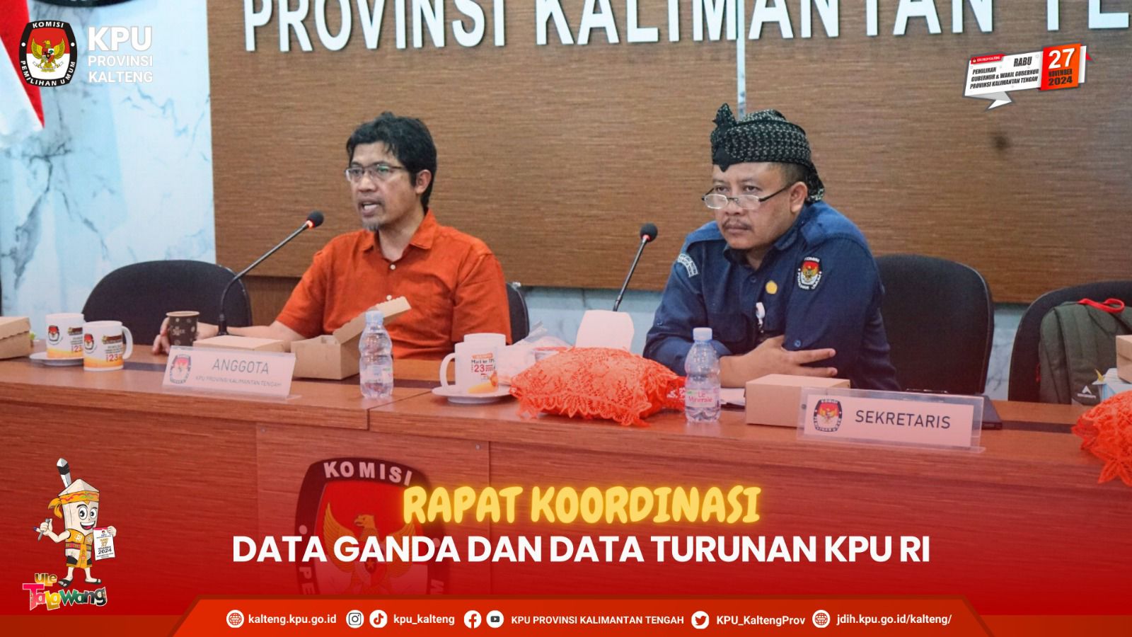 Rapat Koordinasi Data Ganda dan Data Turunan KPU RI