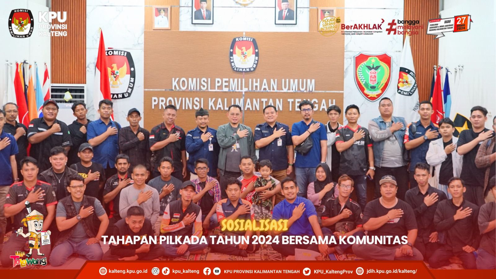 Sosialisasi Tahapan Pilkada Tahun 2024 sekaligus Nonton Bareng Kualifikasi AFC