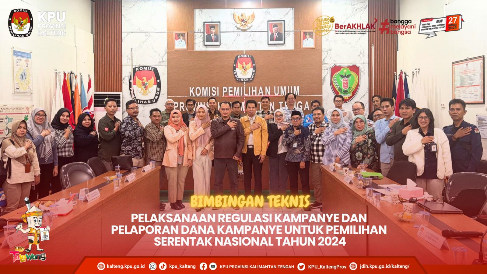 Bimtek Pelaksanaan Regulasi Kampanye dan Pelaporan Dana Kampanye untuk Pemilihan Tahun 2024