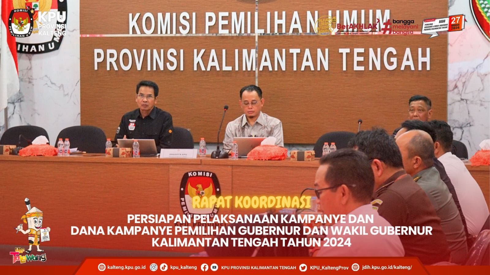 Rakor Persiapan Pelaksanaan Kampanye dan Dana Kampanye Pemilihan Serentak Tahun 2024