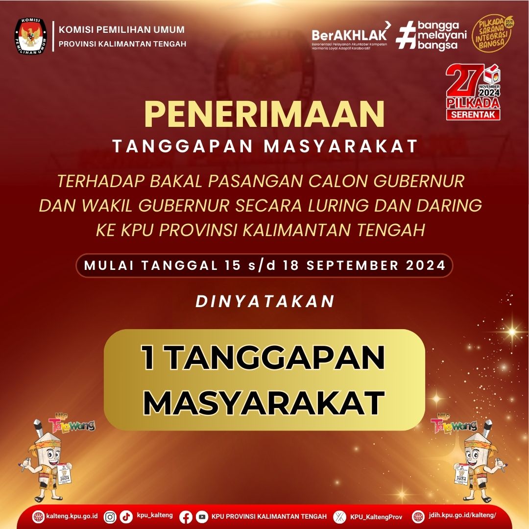 Penerimaan Tanggapan Masyarakat