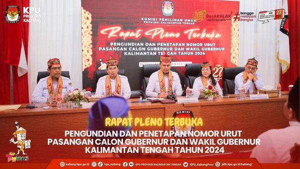 Rapat Pleno Terbuka Pengundian dan Penetapan Nomor Urut