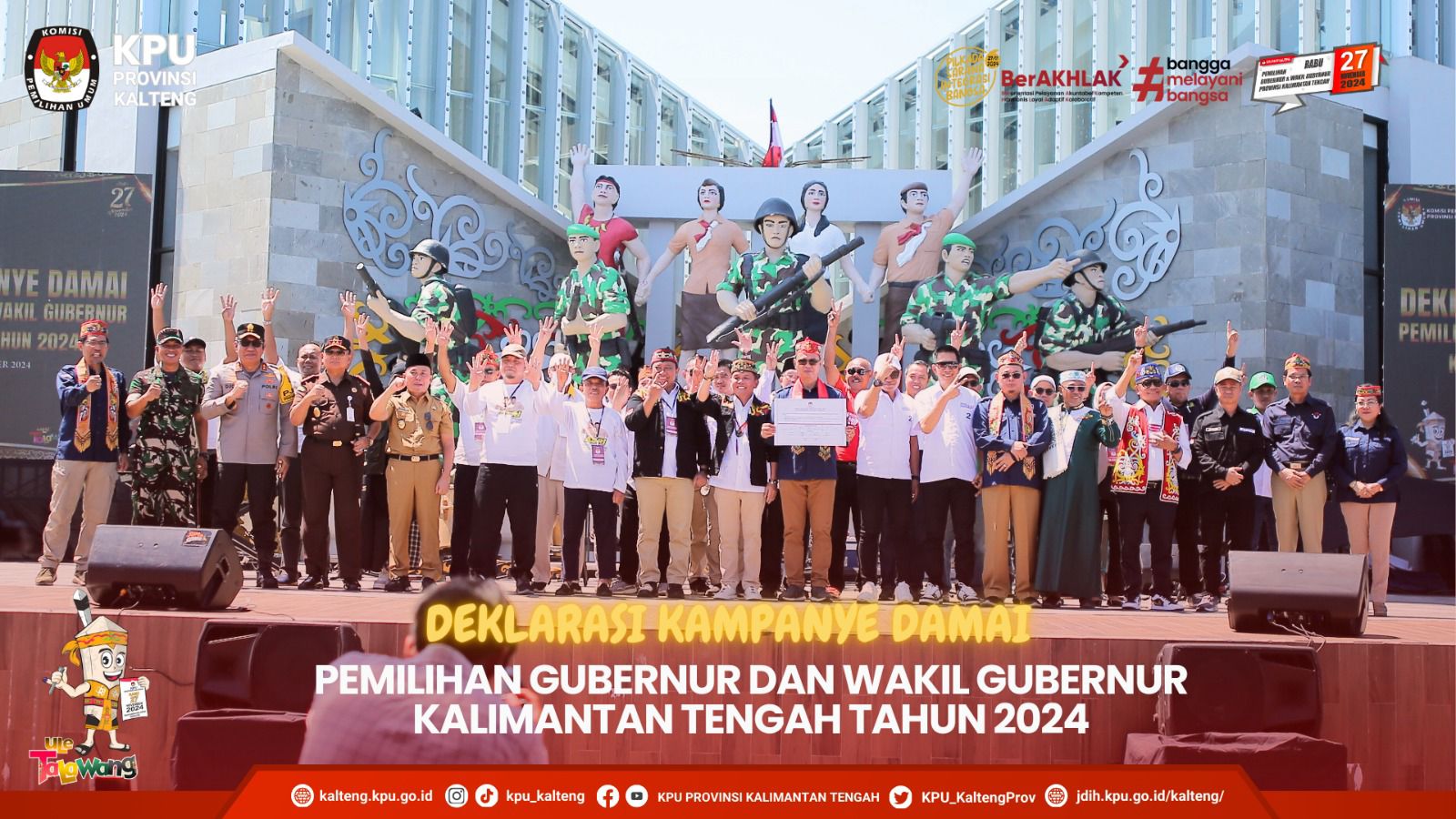 Deklarasi Kampanye Damai Pemilihan Gubernur dan Wakil Gubernur Kalimantan Tengah Tahun 2024