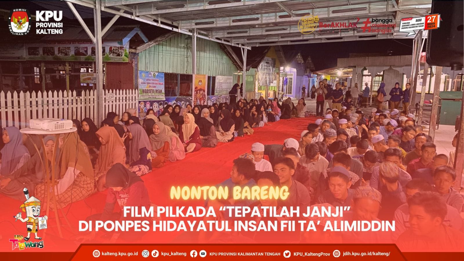 Nonton Bareng Film Pilkada “Tepatilah Janji” memperingati Hari Santri Nasional Tahun 2024