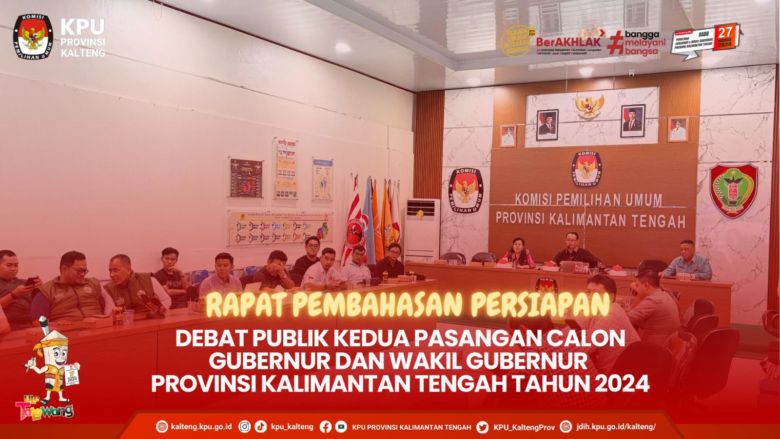 Rapat Pembahasan Persiapan Debat Publik Kedua