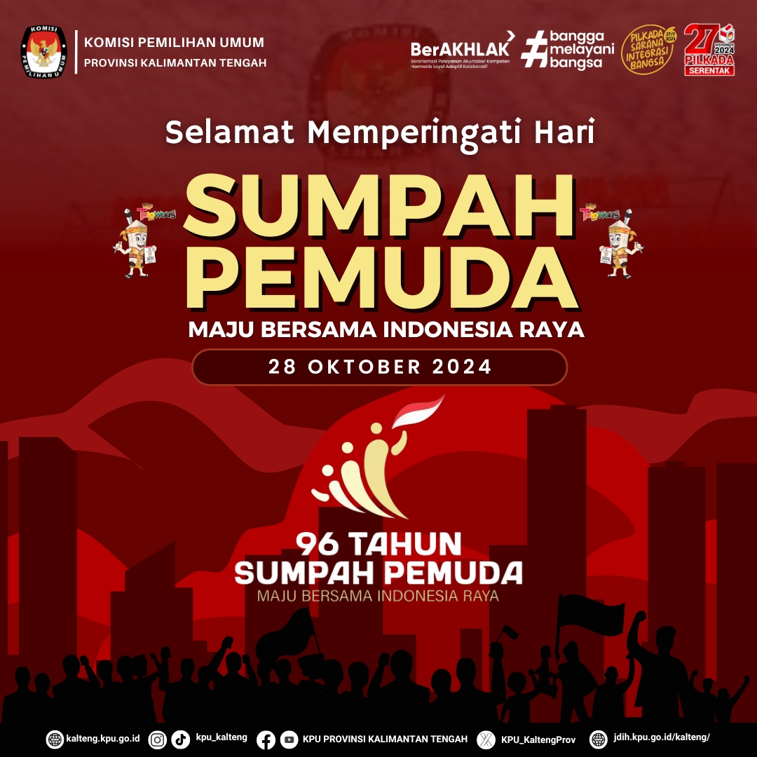 Selamat Memperingati Hari Sumpah Pemuda ke 96 Tahun