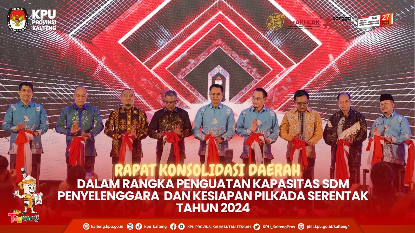 Rakorda dalam Rangka Penguatan Kapasitas SDM Penyelenggara dan Kesiapan Pilkada Serentak Tahun 2024