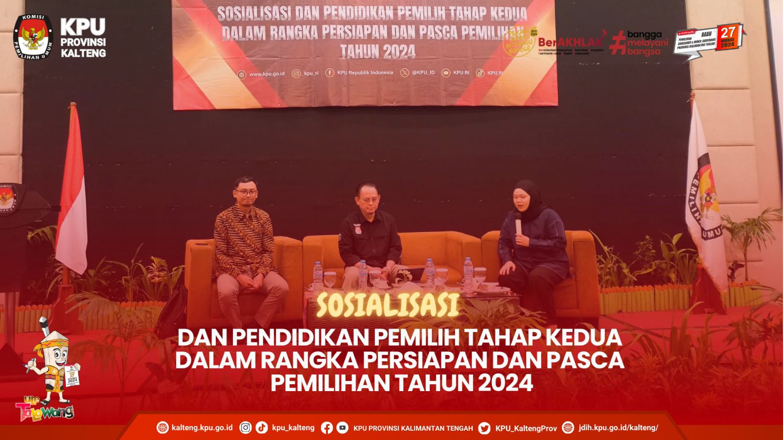 Narasumber Sosdiklih Tahap Kedua Dalam Rangka Persiapan dan Pasca Pemilihan Tahun 2024