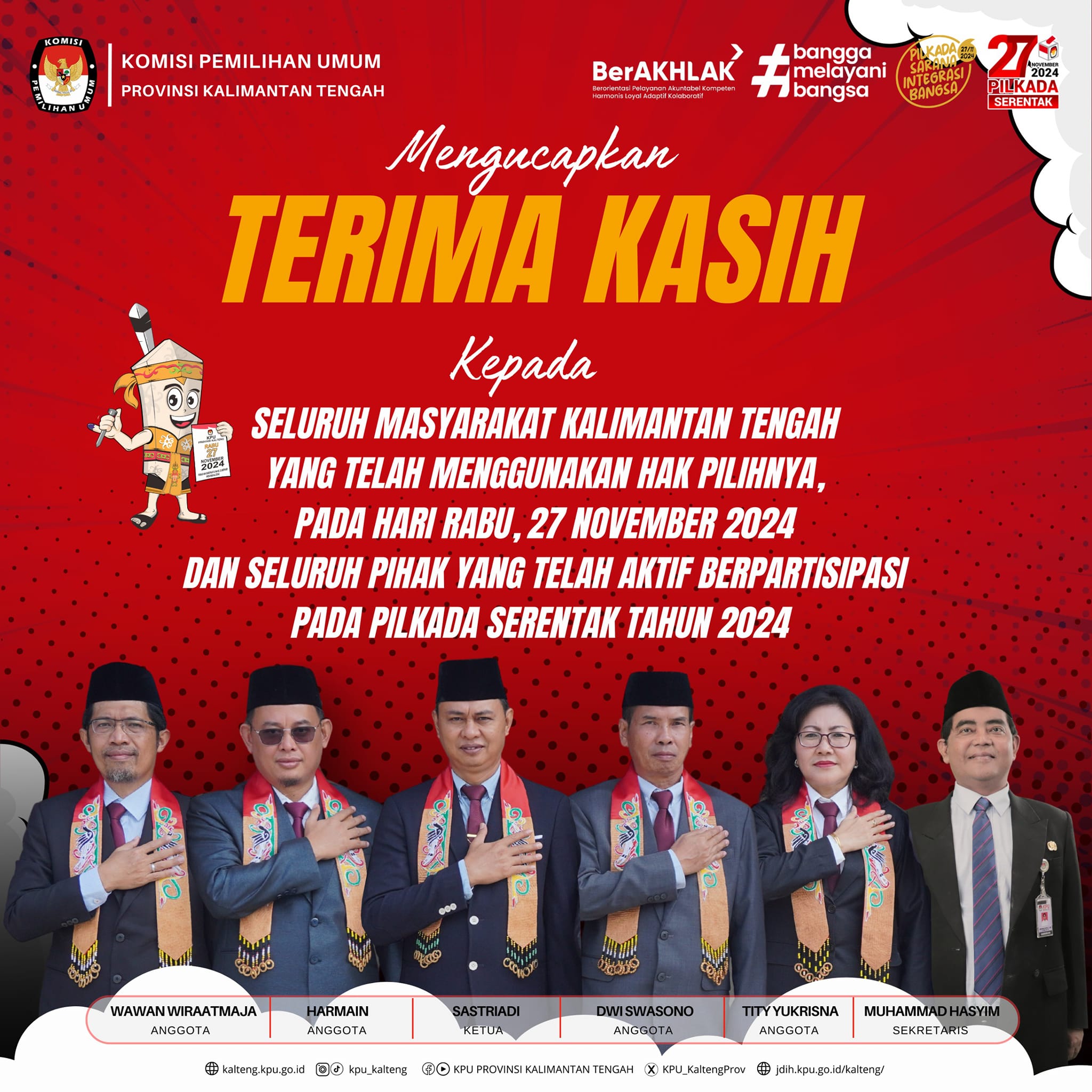 Terima Kasih kepada Seluruh Masyarakat