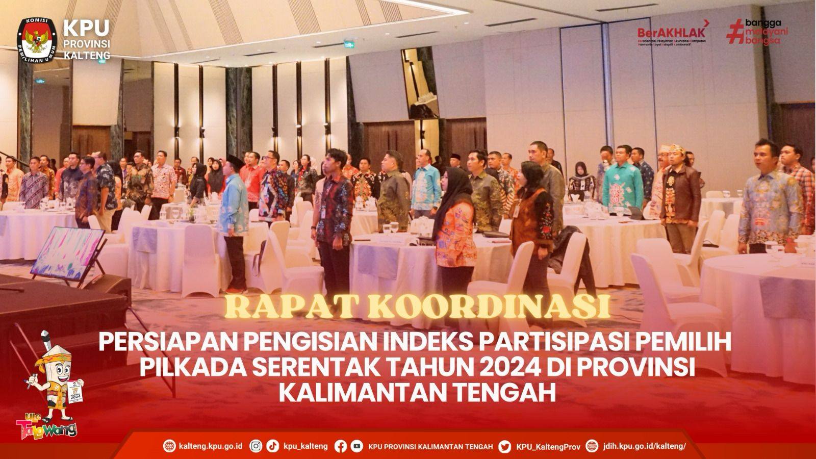 Rapat Koordinasi Persiapan Pengisian Indeks Partisipasi Pemilih Pilkada Serentak Tahun 2024