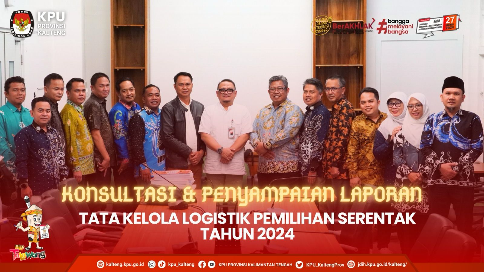 Penyampaian Laporan Tata Kelola Logistik Pemilihan Serentak Tahun 2024