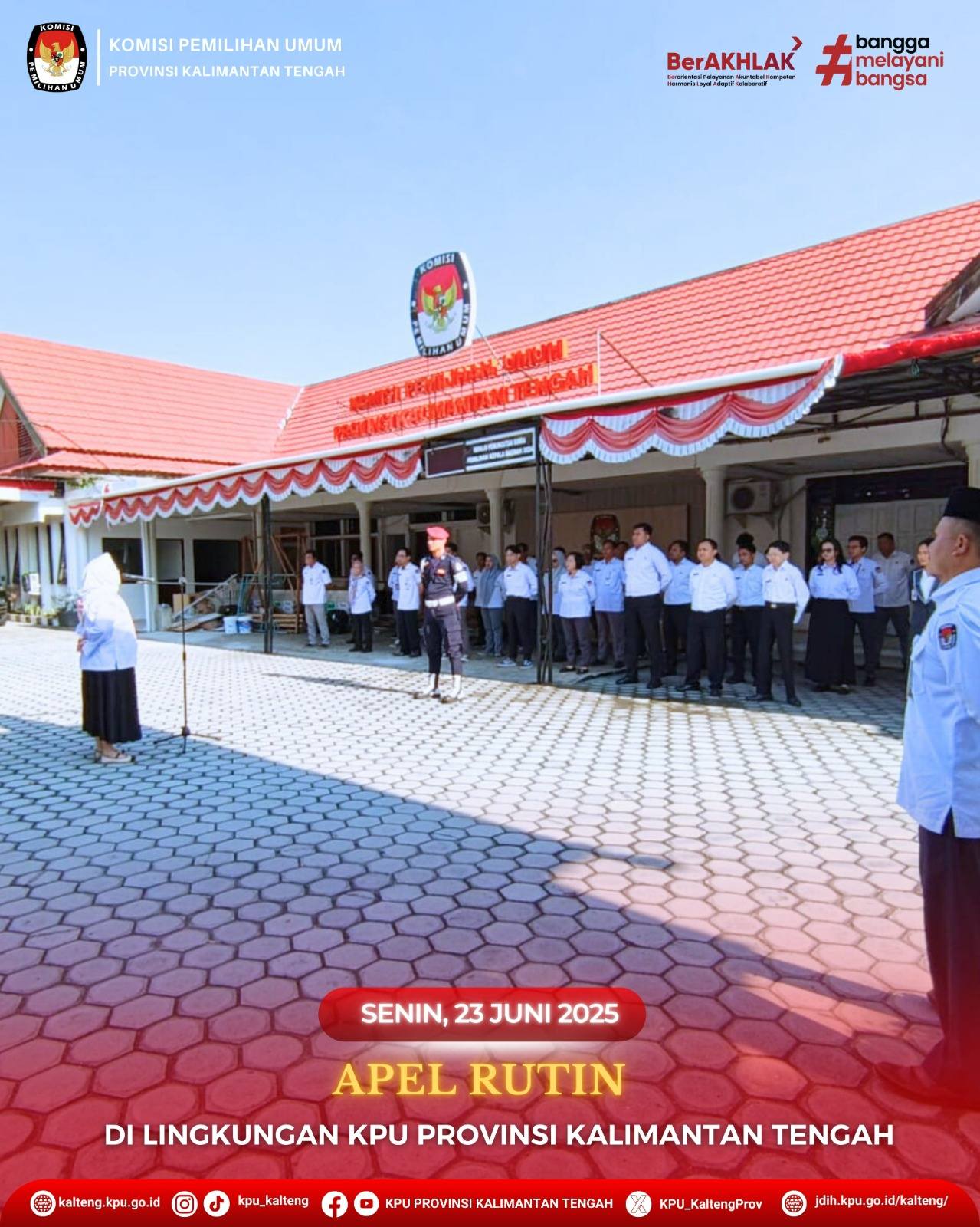 Apel Rutin KPU Provinsi Kalimantan Tengah