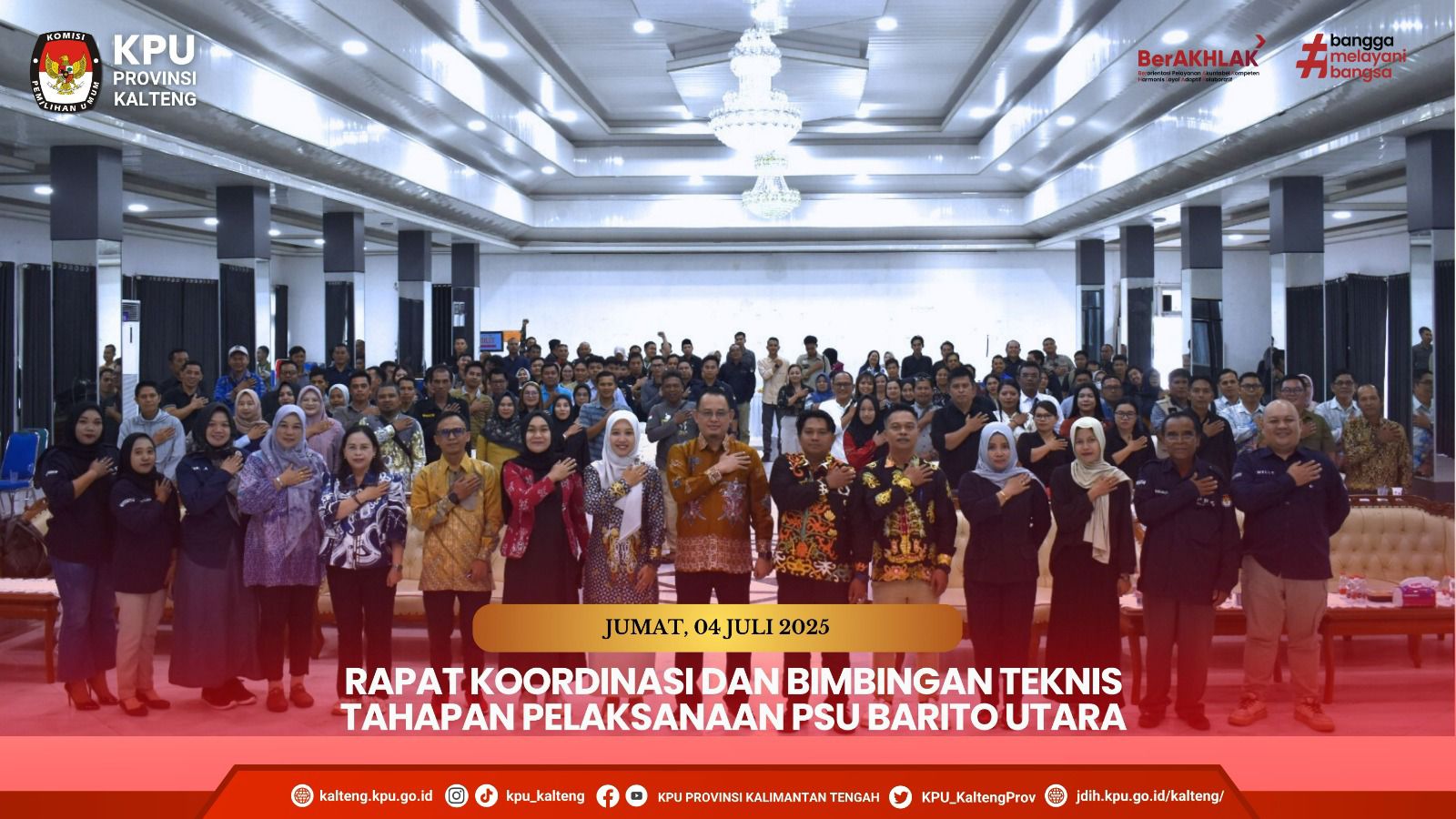 Rakor dan Bimtek pada Tahapan Pelaksanaan PSU Bupati dan Wakil Bupati Barito Utara Tahun 2024