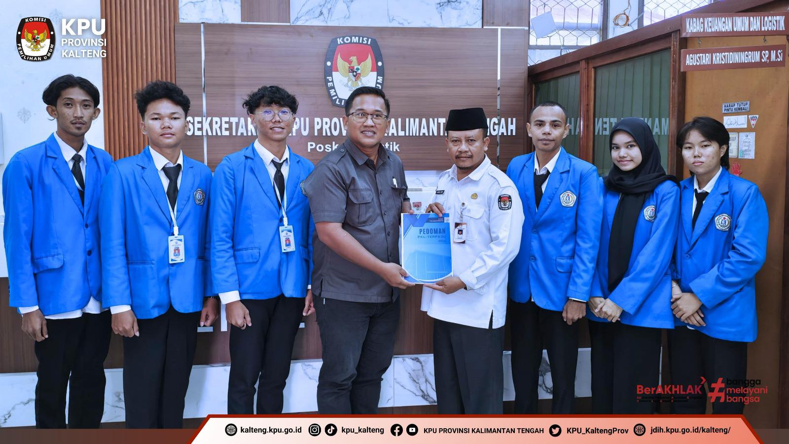 Serah Terima mahasiswa magang dari Sekolah Tinggi Manajemen Informatika dan Komputer Palangka Raya
