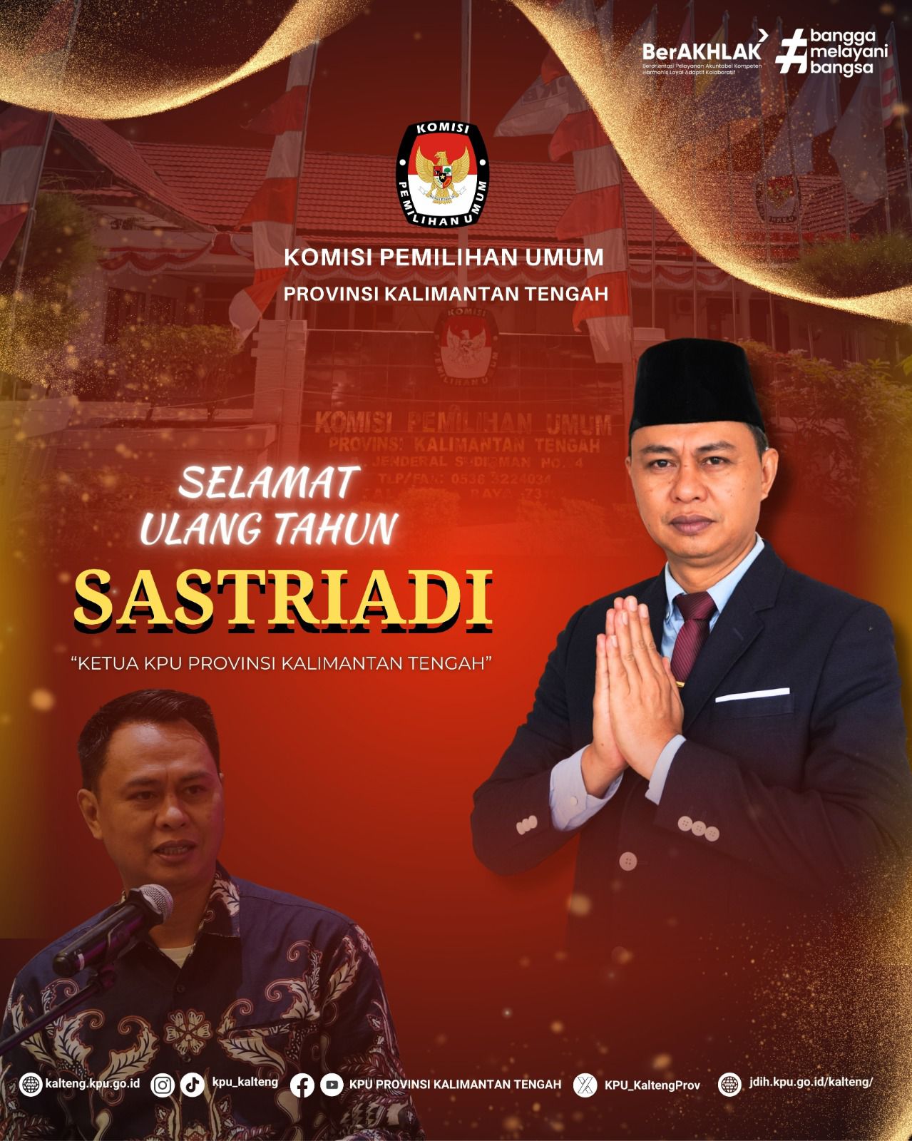 Selamat Ulang Tahun Ketua KPU Provinsi Kalimantan Tengah