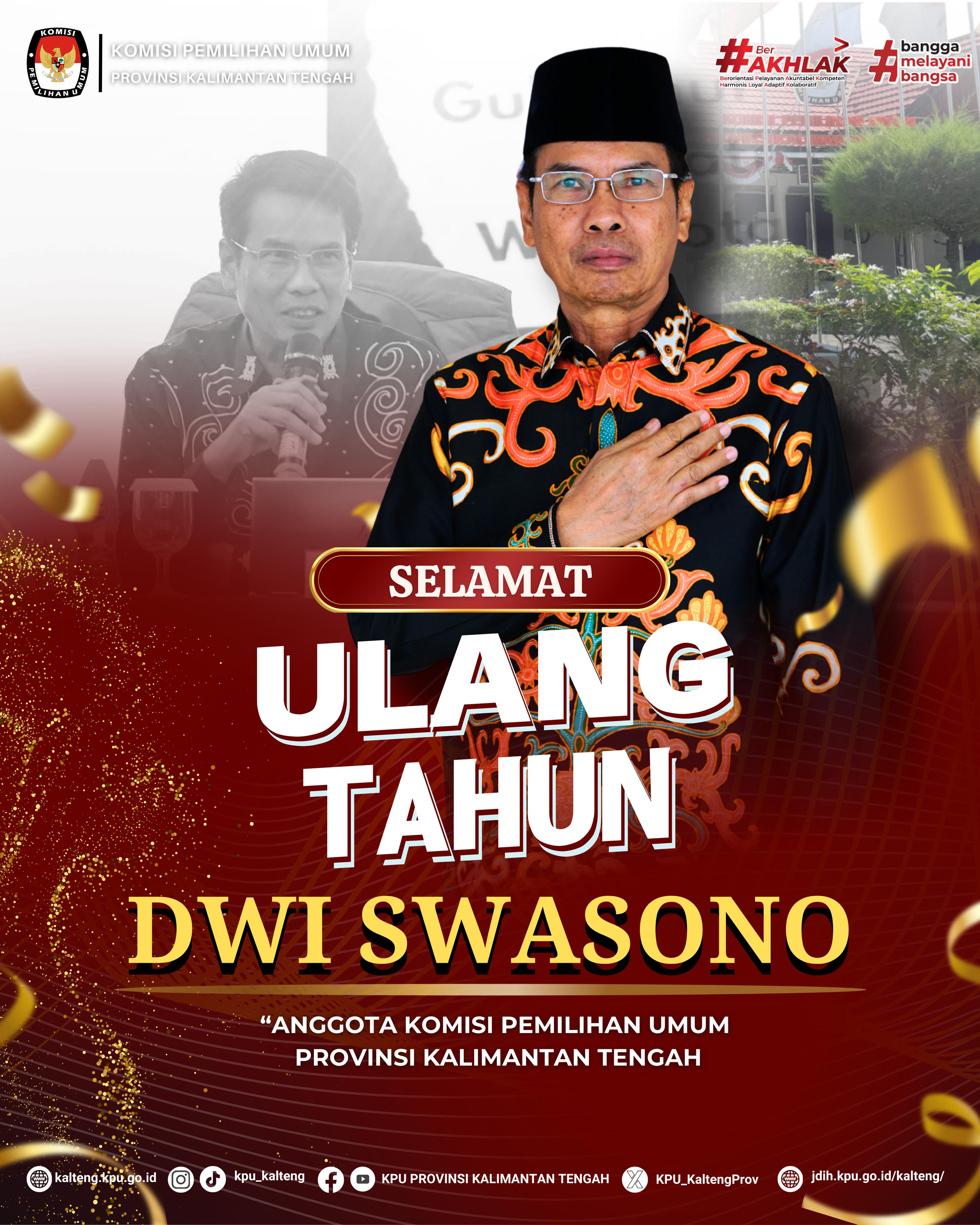 Selamat Ulang Tahun Pak Dwi Swasono