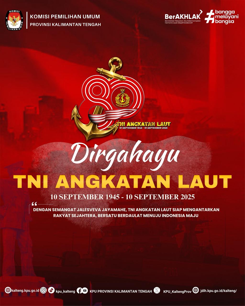 Dirgahayu TNI AL ke-80 Tahun