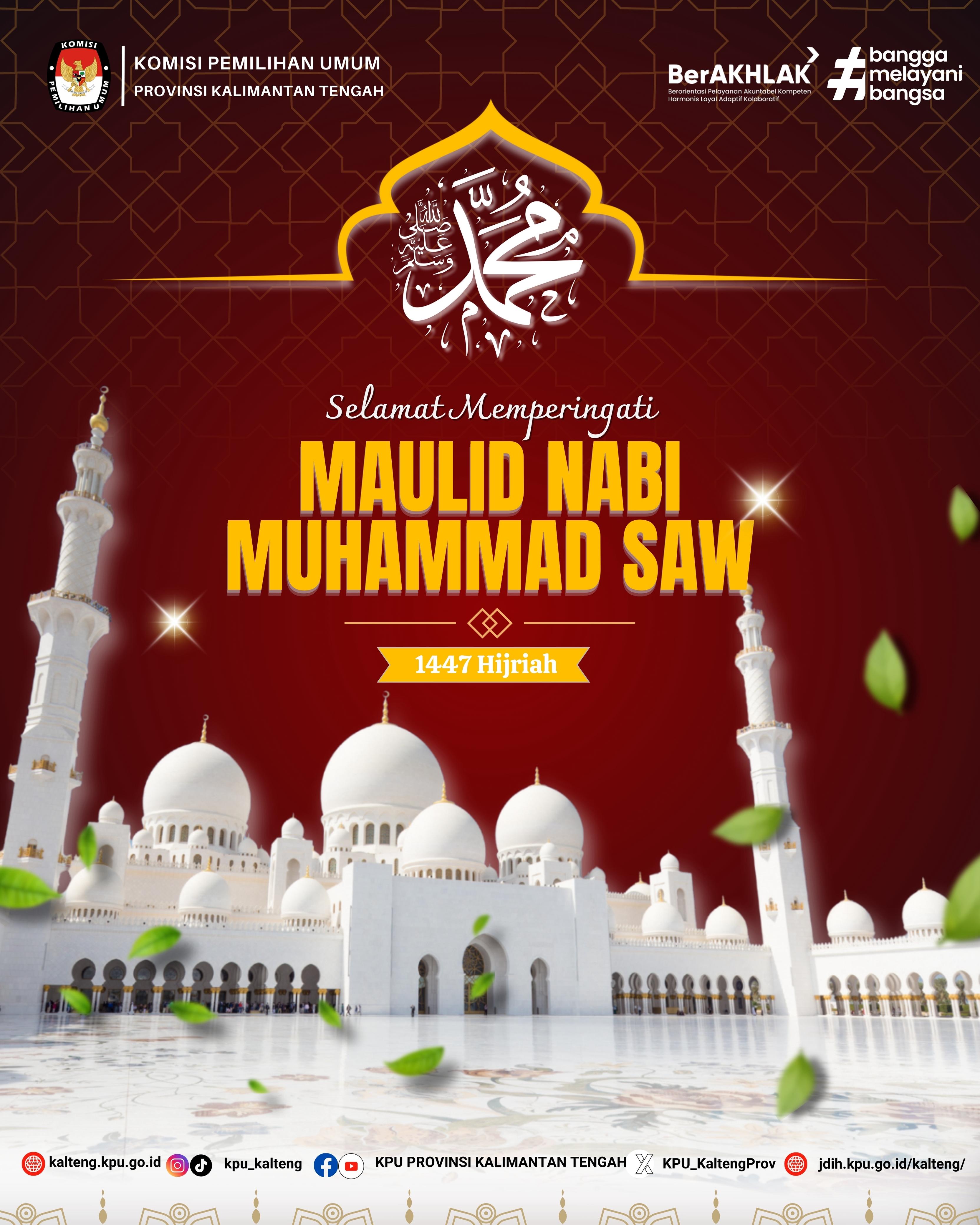 Selamat Memperingati Maulid Nabi Muhammad SAW 1447 H