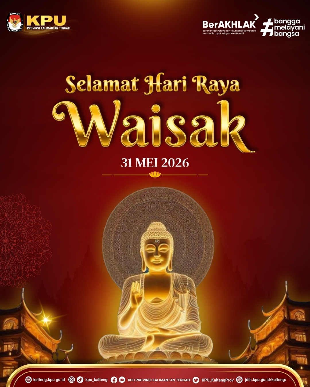 Selamat Hari Raya Waisak 31 Mei 2026