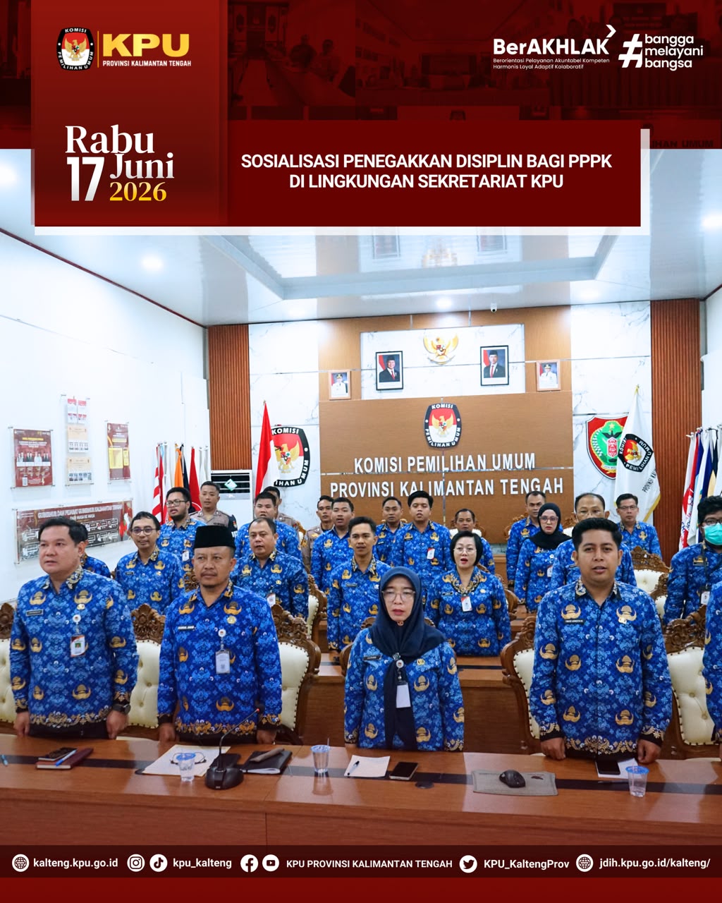 Sosialisasi Penegakan Disiplin Bagi PPPK di Lingkungan Sekretariat Jenderal Komisi Pemilihan Umum